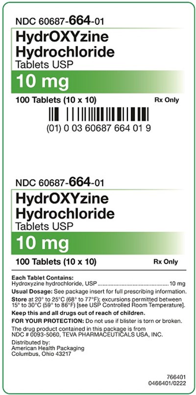 10 mg Carton.jpg 10 mg HydrOXYzine Hydrochloride Tablets Carton - 10 mg Carton